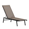 Flash Furniture Black/Brown Adjustable Chaise Lounge JJ-LC326-BLK-BR-GG